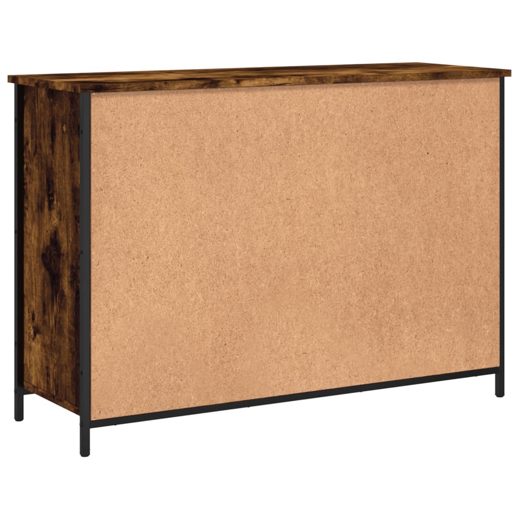 Komoda boja dimljenog hrasta 100 x 35 x 70 cm konstruirano drvo