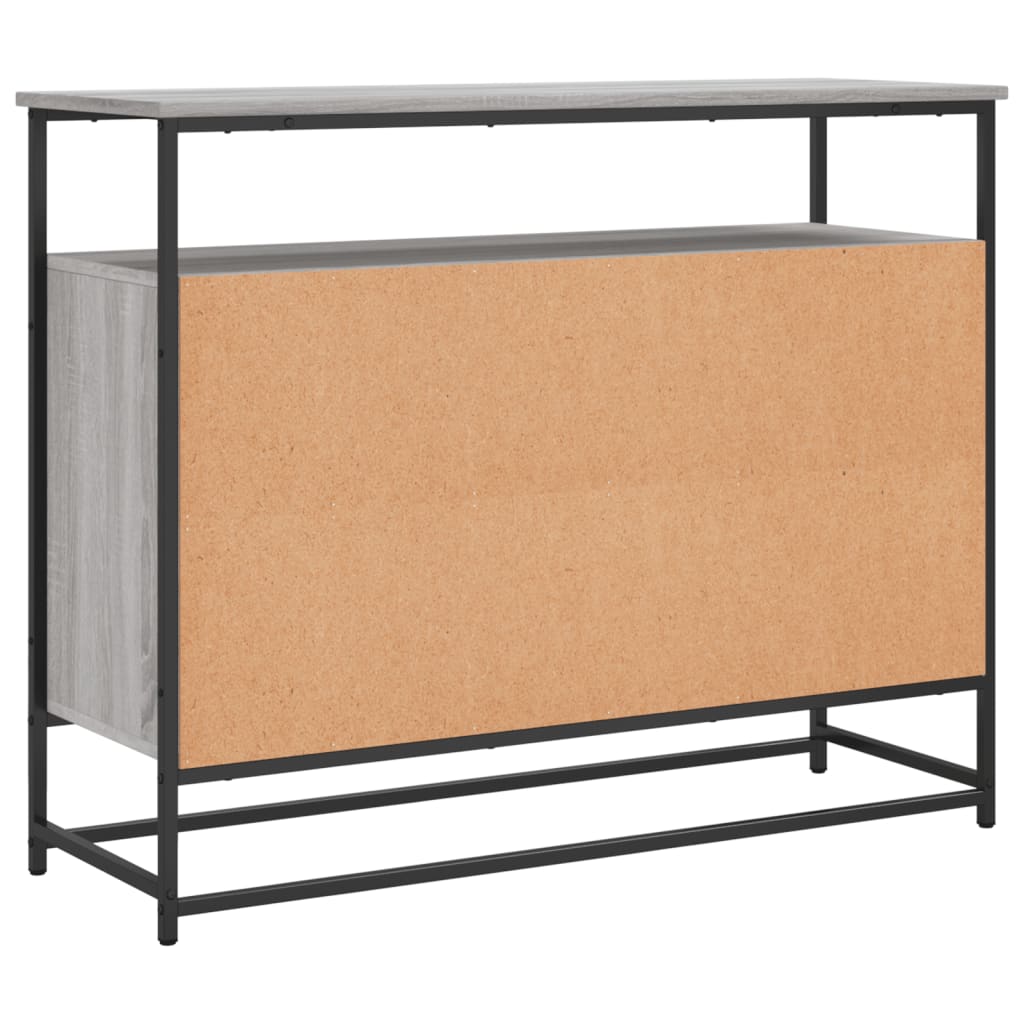 Komoda siva boja hrasta 100x35x80 cm od konstruiranog drva