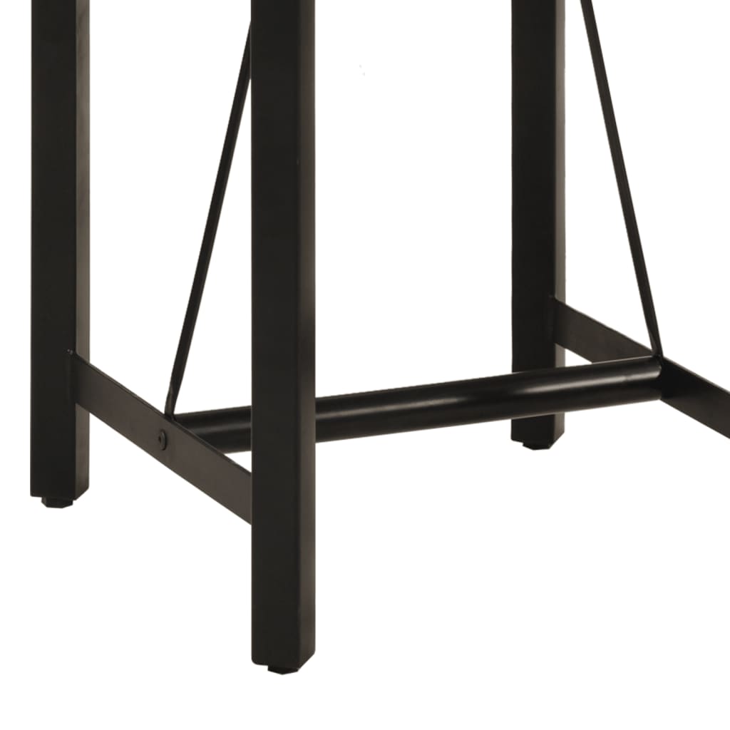 Barski stol 55x55x107 cm masivno drvo manga i željezo