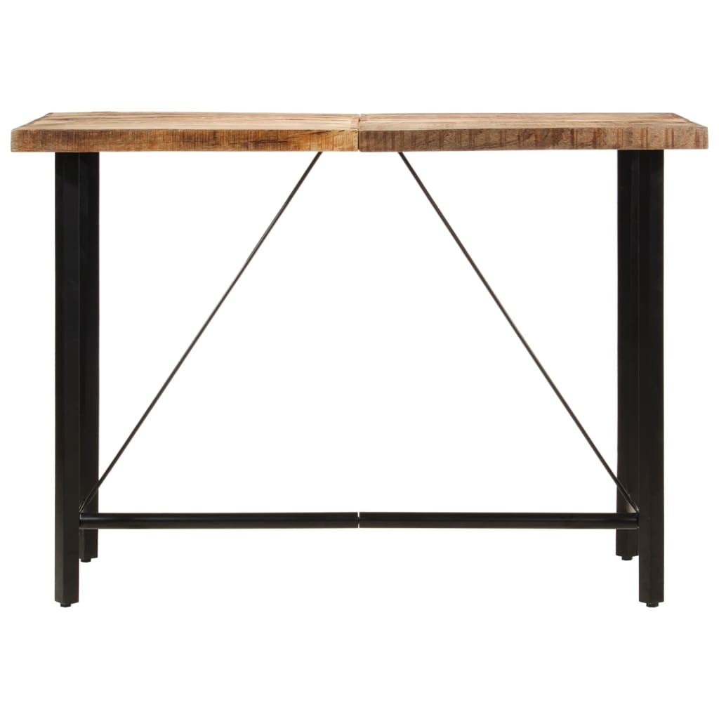 Barski stol 150 x 70 x 107 cm masivno drvo manga i željezo