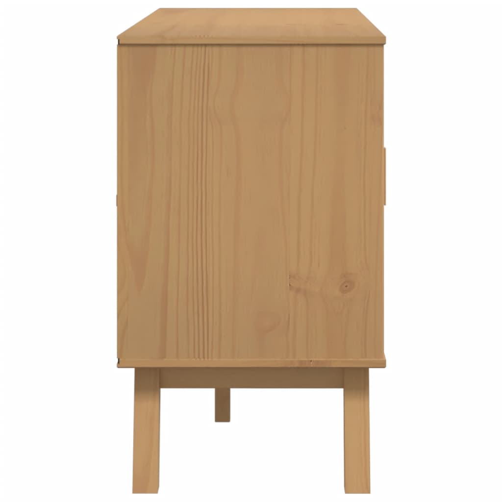 Komoda OLDEN smeđa 114 x 43 x 73,5 cm od masivne borovine