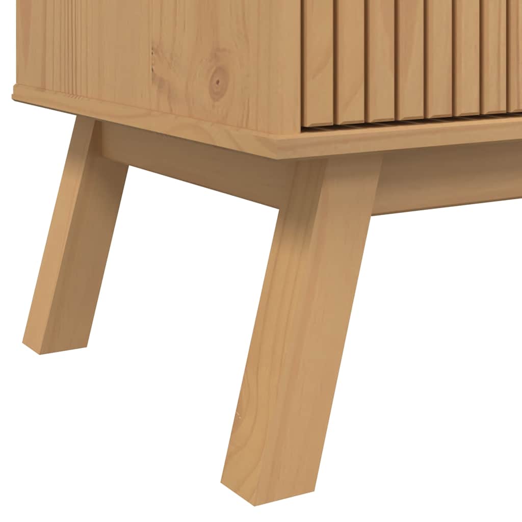 TV ormarić OLDEN smeđi 114 x 43 x 57 cm od masivne borovine