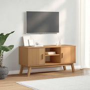 TV ormarić OLDEN smeđi 114 x 43 x 57 cm od masivne borovine