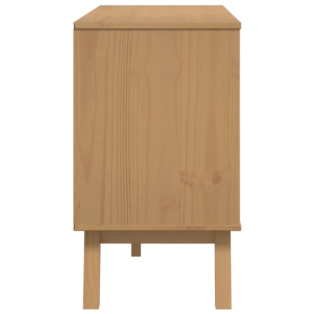 Komoda OLDEN smeđa 114 x 43 x 73,5 cm od masivne borovine
