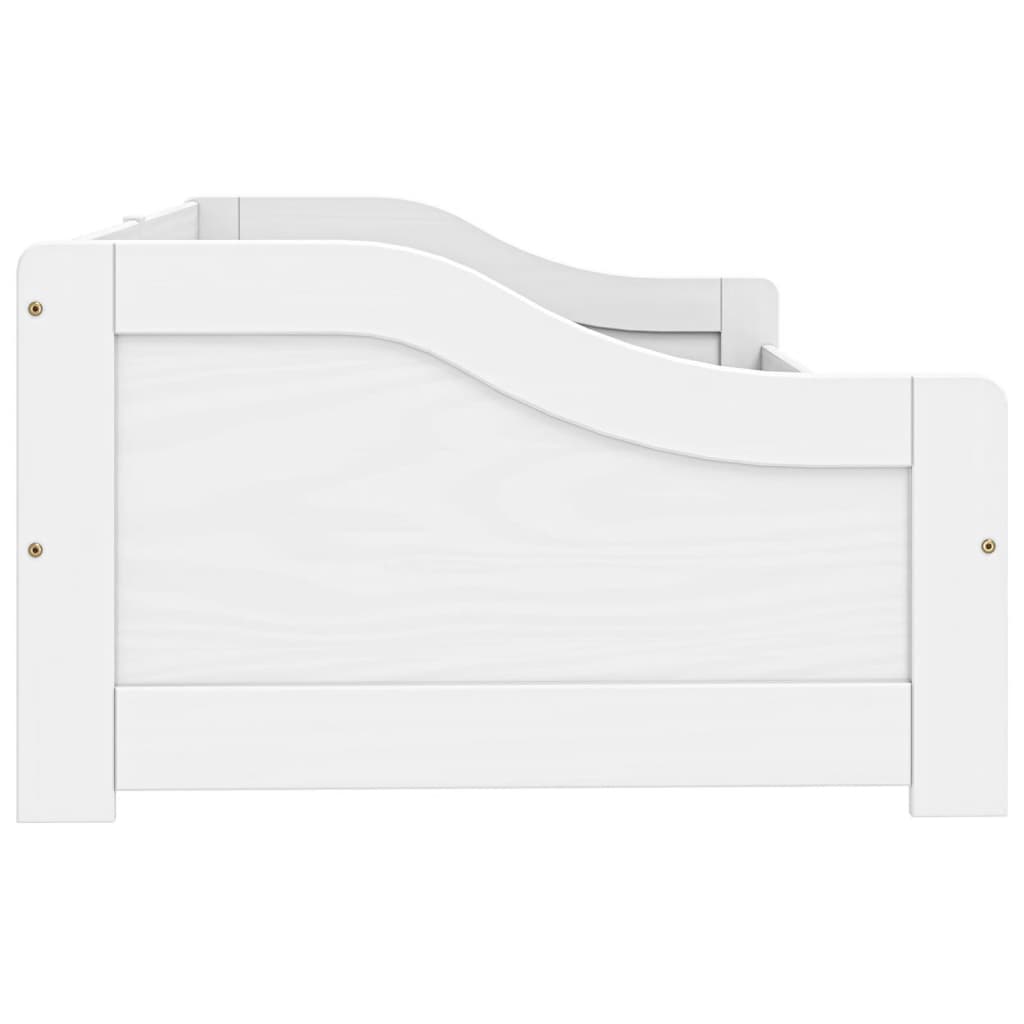 Dnevni ležaj s 2 ladice IRUN bijeli 90x200 cm masivna borovina