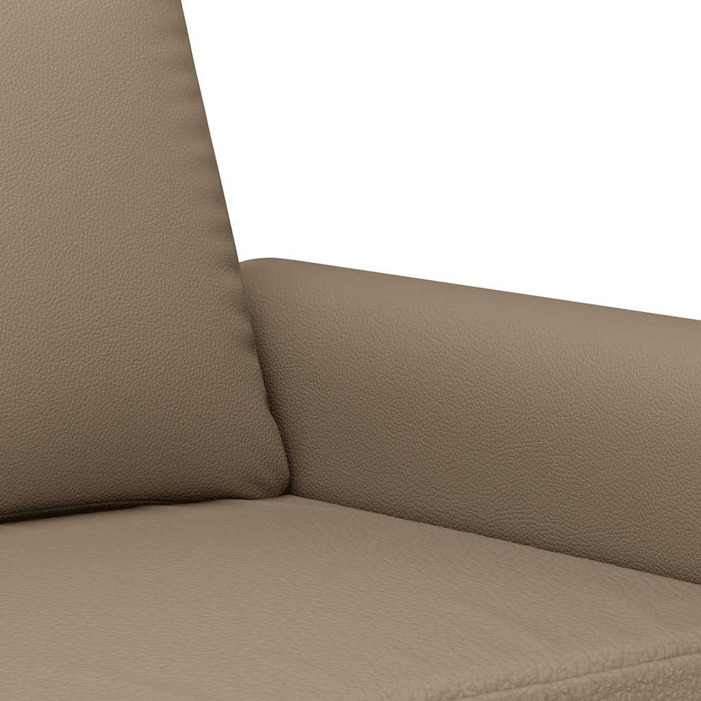 Dvosjed od tkanine cappuccina 140 cm od umjetne kože