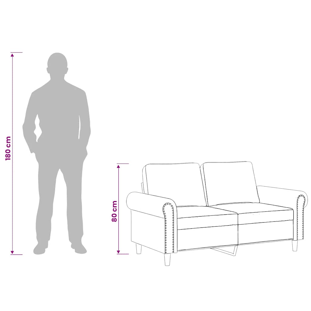 Dvosjed žuti 120 cm baršunasti