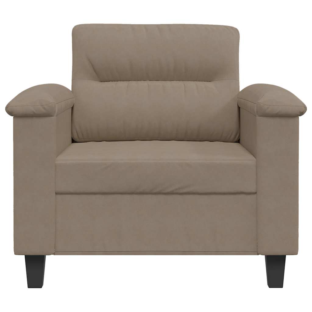 Fotelja smeđesiva 60 cm od mikrovlakana