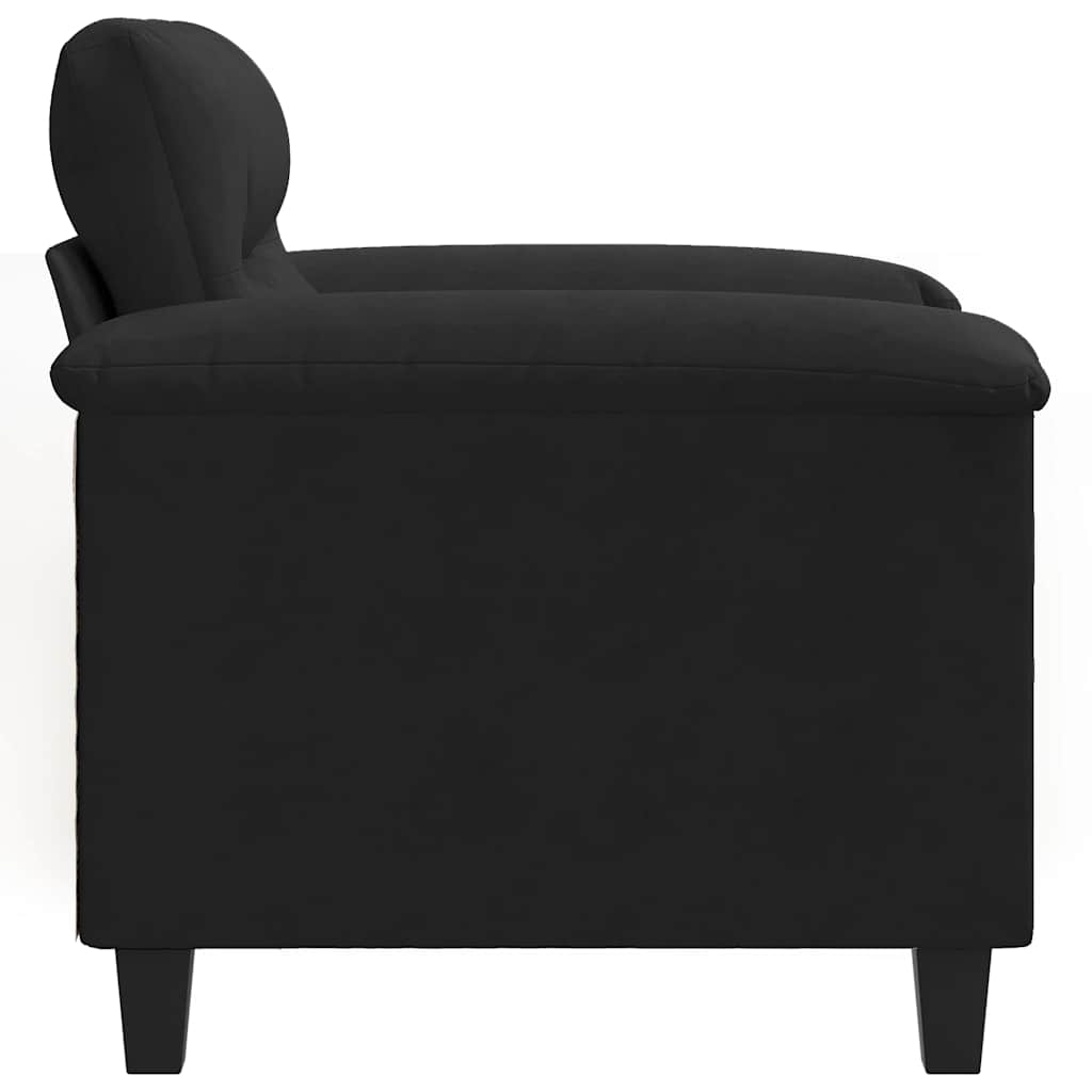 Fotelja crna 60 cm od mikrovlakana