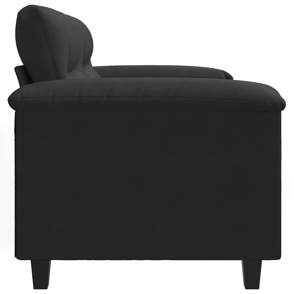 Dvosjed Crna 120 cm od mikrovlakana