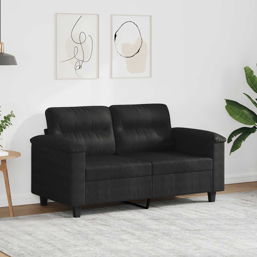 Dvosjed Crna 120 cm od mikrovlakana
