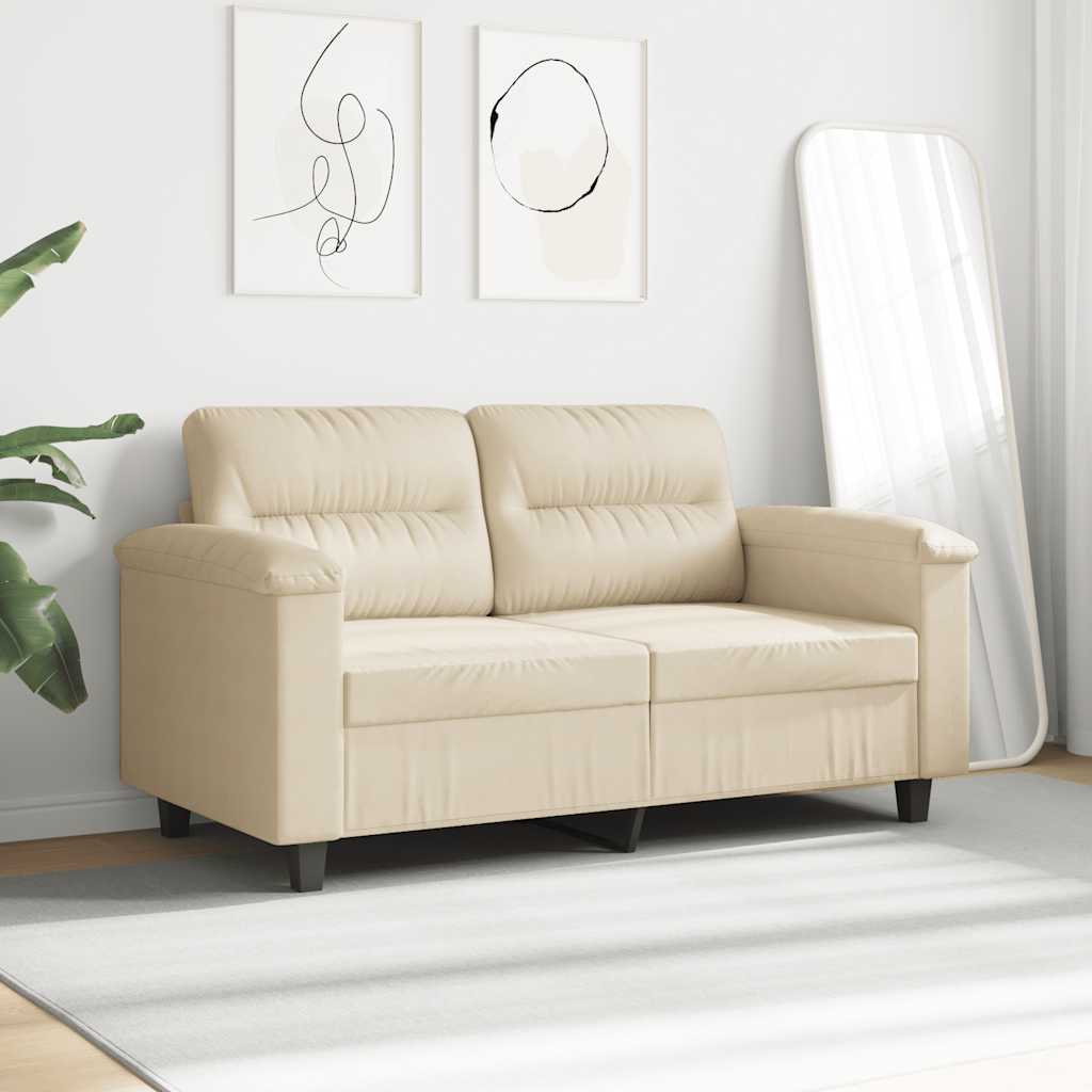 Dvosjed od tkanine krem 140 cm mikrovlakana