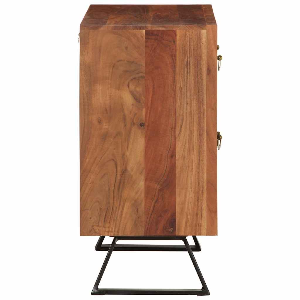 Ormarić s ladicama Med smeđi 70x35x70 cm puno drvo bagrem