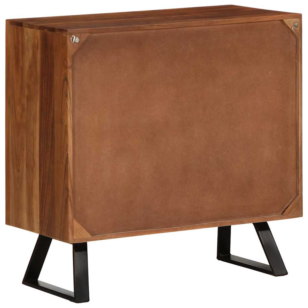 Ormarić s ladicama Med smeđi 70x35x70 cm puno drvo bagrem