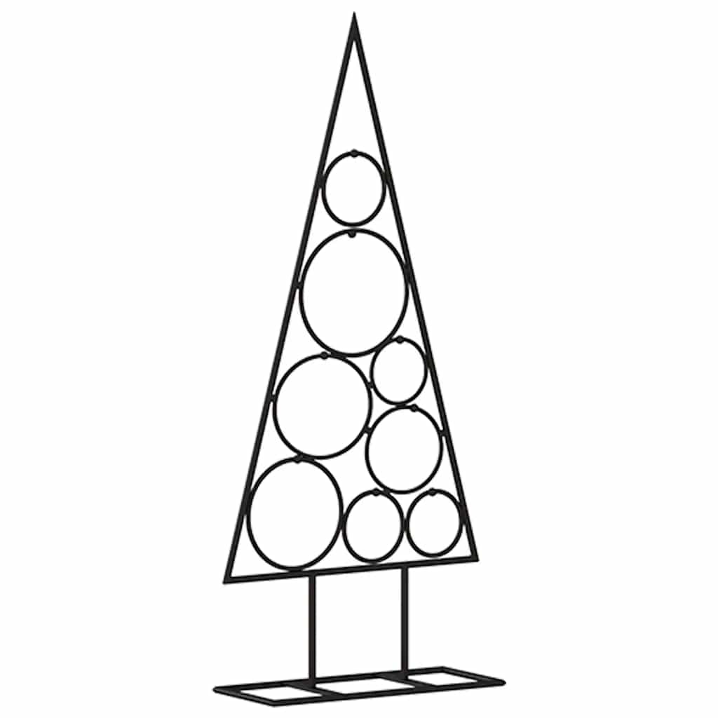 Metalno ukrasno božićno drvce crno 60 cm