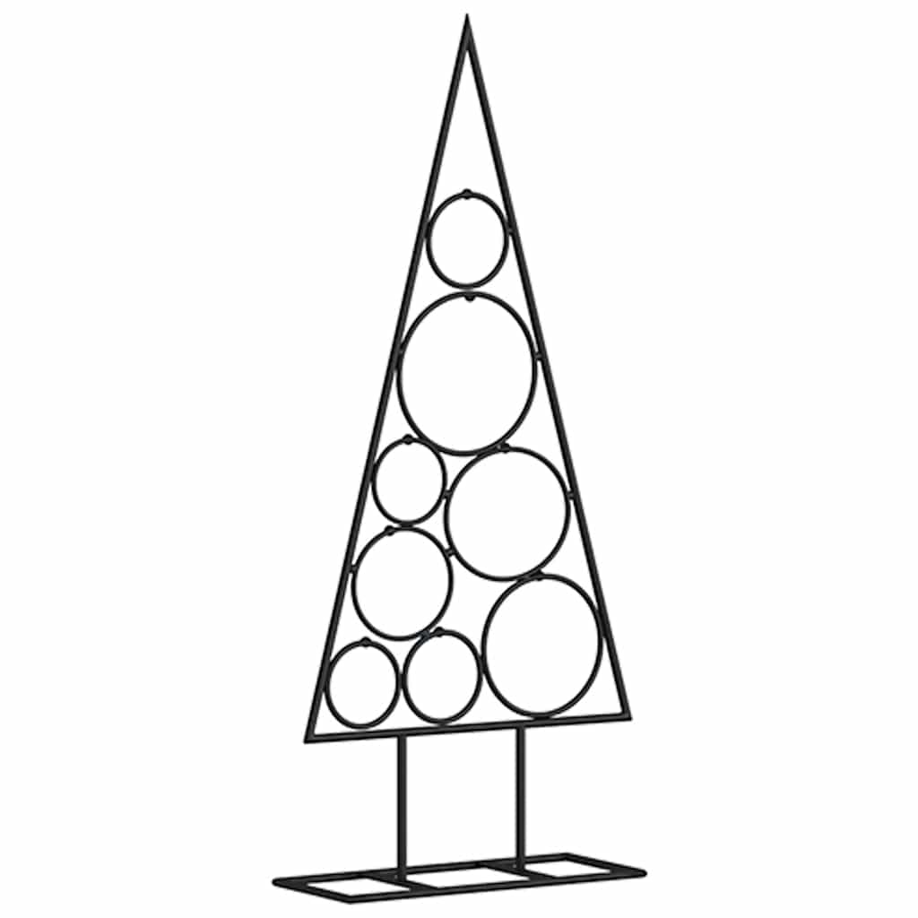 Metalno ukrasno božićno drvce crno 60 cm