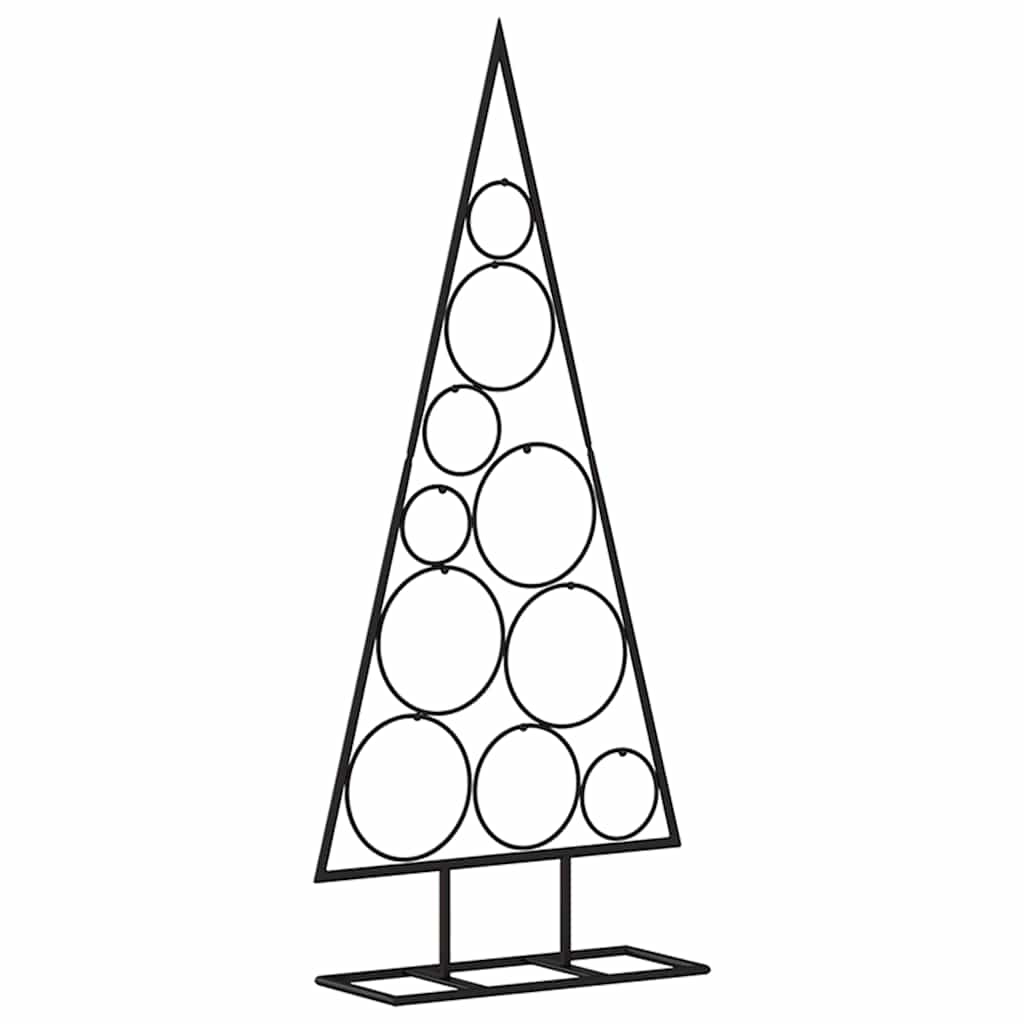 Metalno ukrasno božićno drvce crno 90 cm