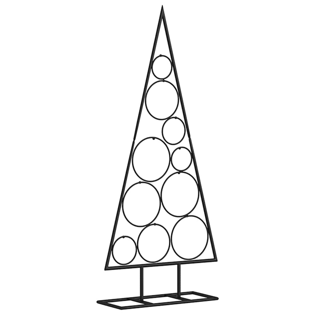 Metalno ukrasno božićno drvce crno 90 cm