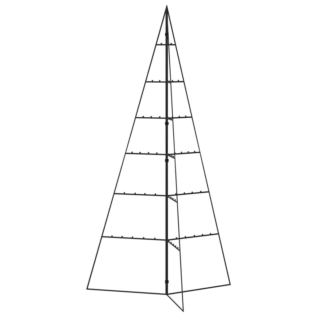 Metalno ukrasno božićno drvce crno 140 cm