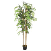 Umjetno stablo bambusa 1095 listova 150 cm zeleno