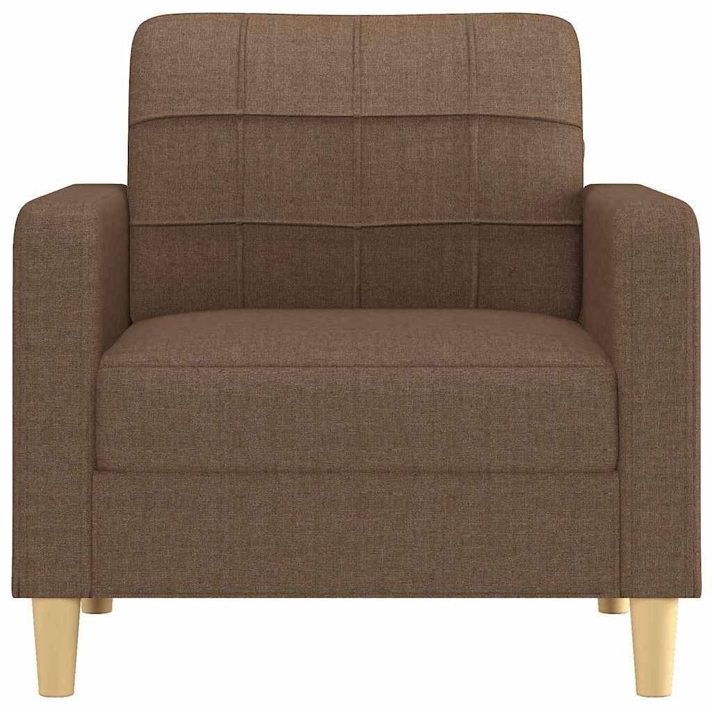 Fotelja smeđa 60 cm od tkanine