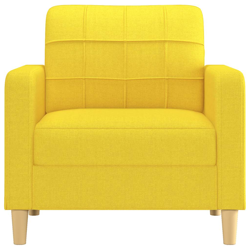 Fotelja Svjetložuta 60 cm od tkanine