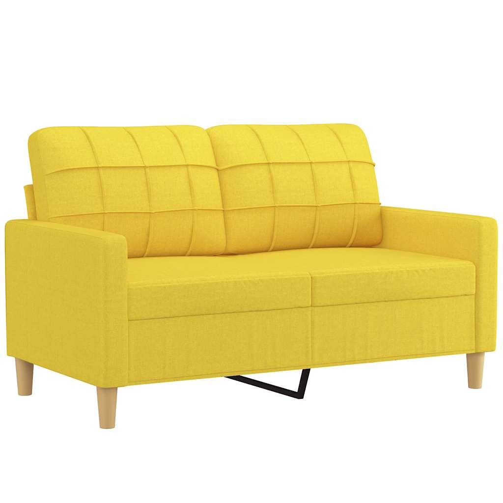 Dvosjed od tkanine svjetložuti 120 cm