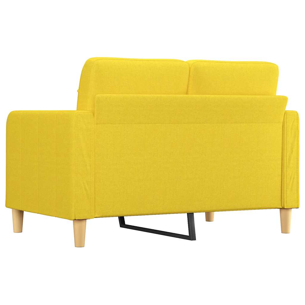 Dvosjed od tkanine svjetložuti 120 cm
