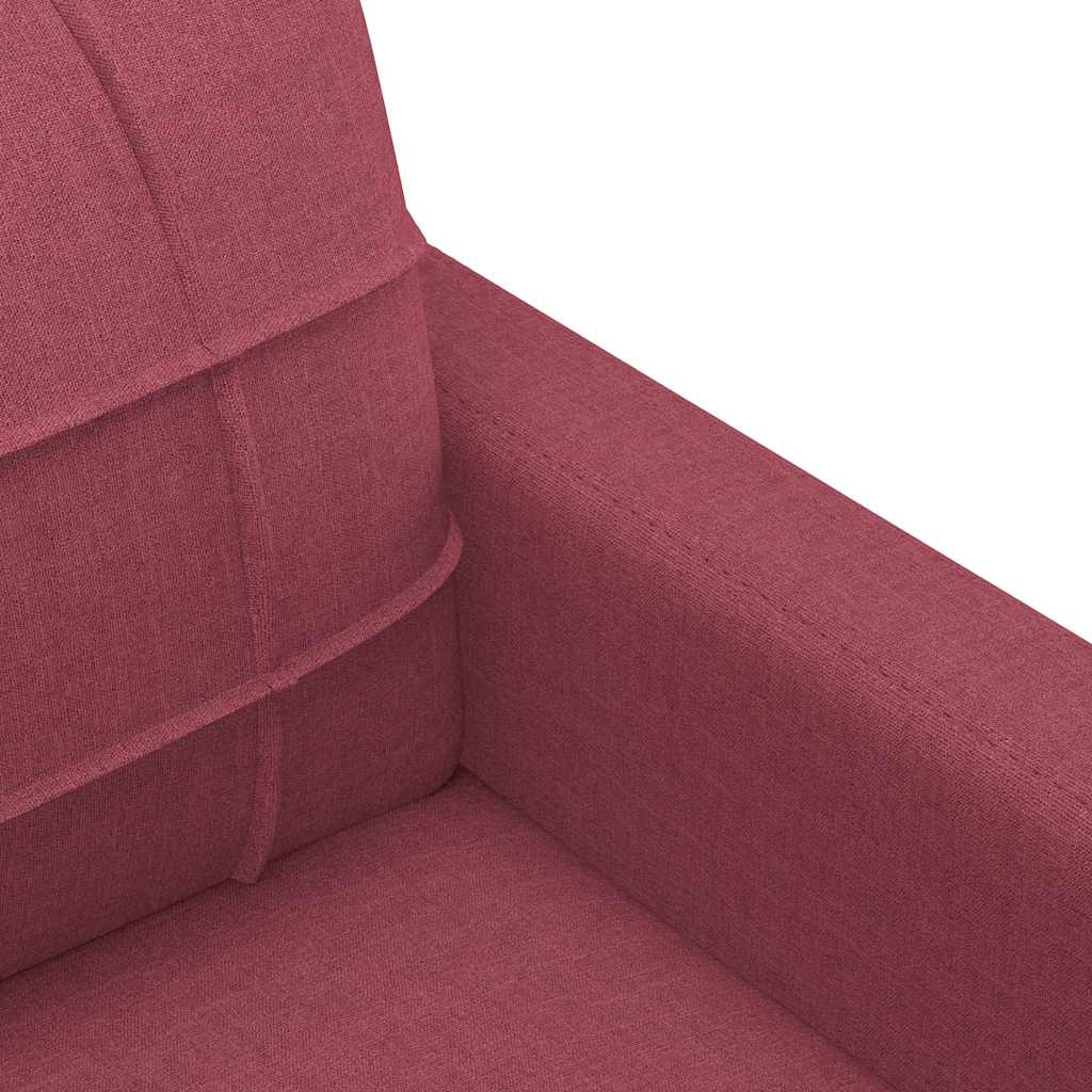 Dvosjed od tkanine crvena boja vina 120 cm