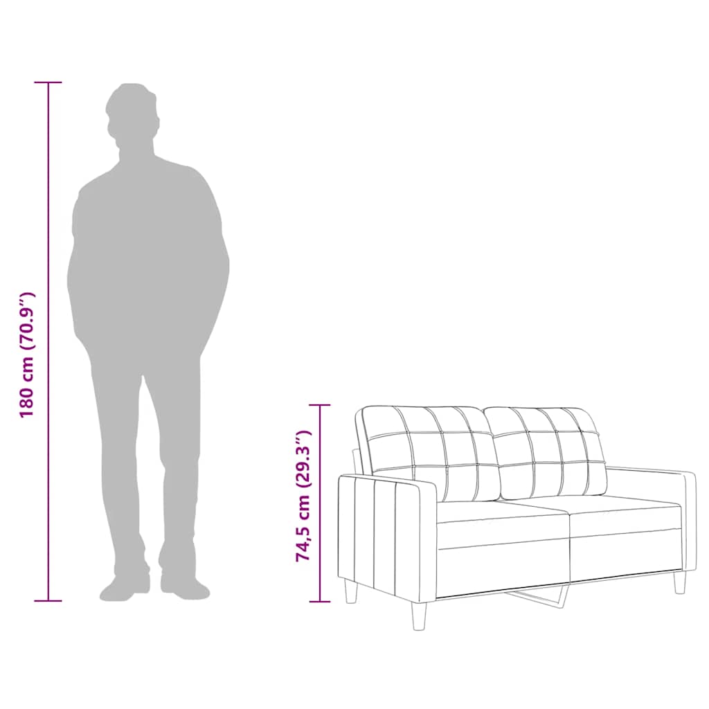 Dvosjed od tkanine crvena boja vina 120 cm