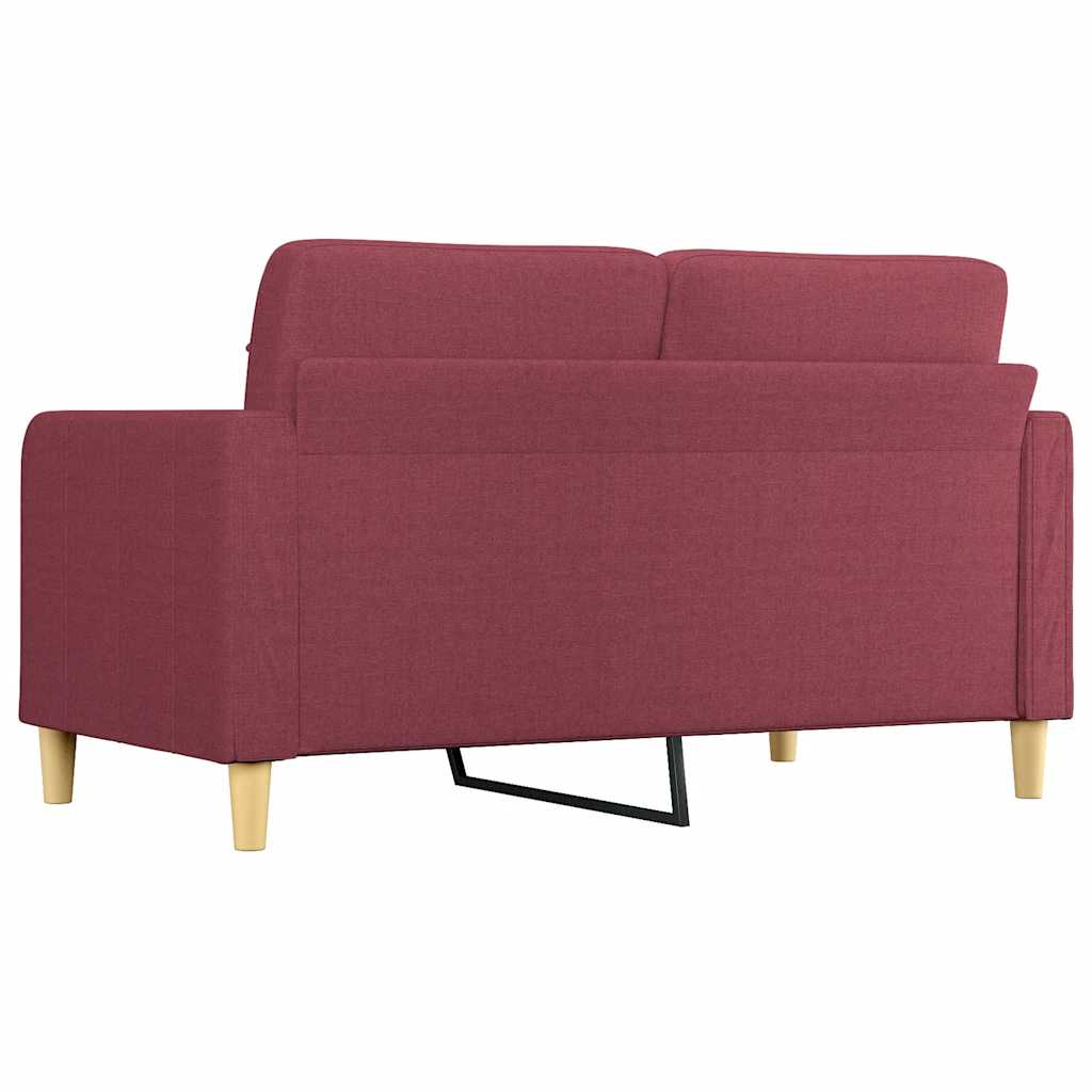 Dvosjed od tkanine crvena boja vina 140 cm
