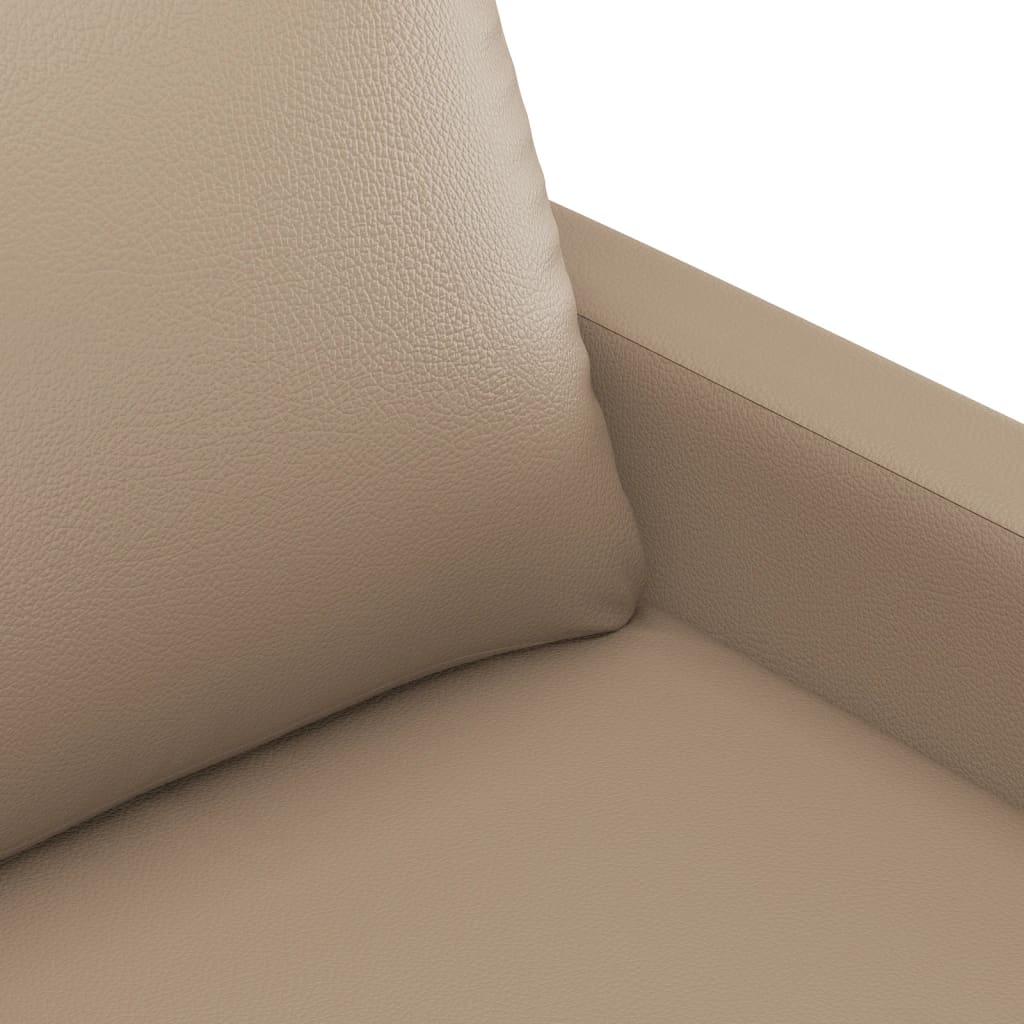Fotelja boja cappuccina 60 cm od umjetne kože