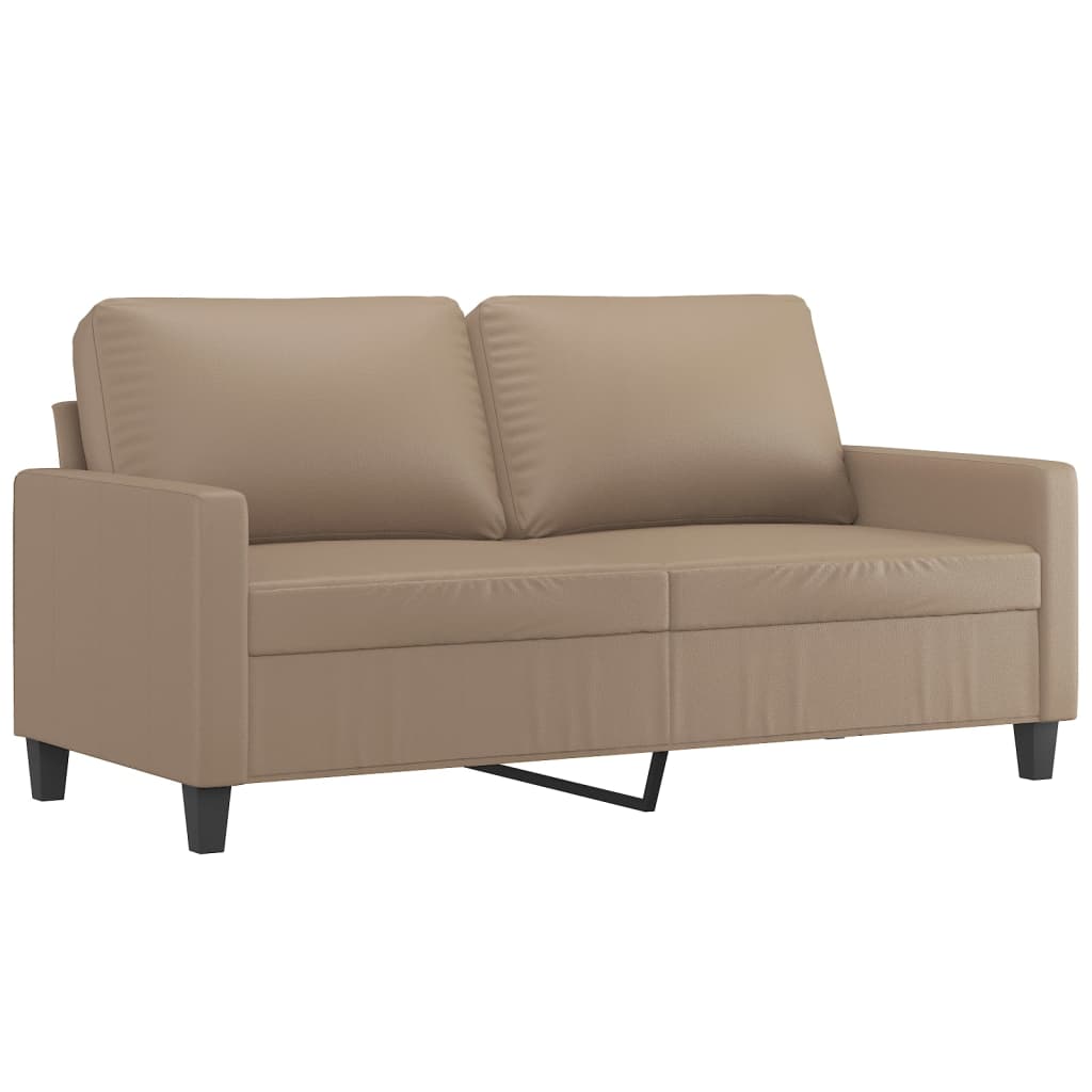 Dvosjed od tkanine cappuccina 140 cm od umjetne kože