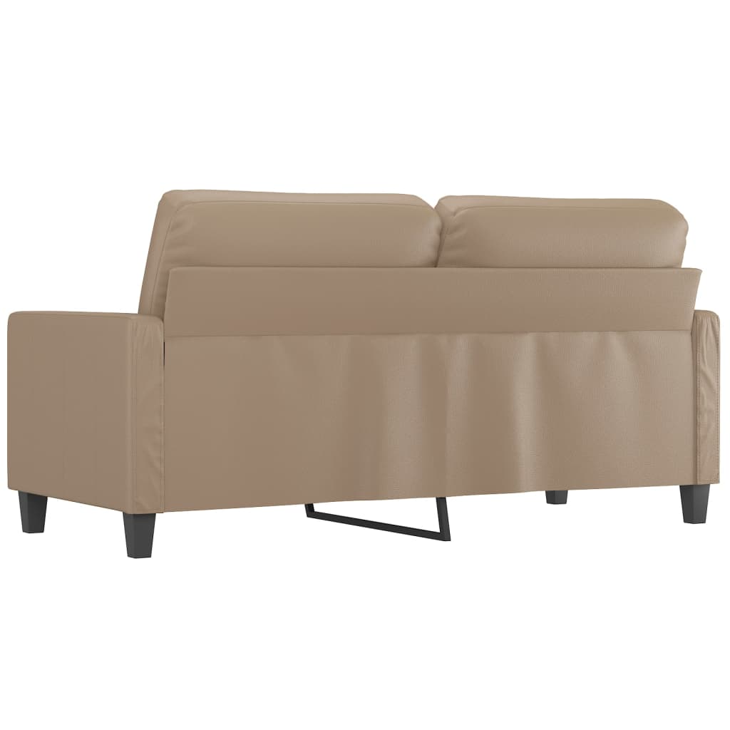 Dvosjed od tkanine cappuccina 140 cm od umjetne kože