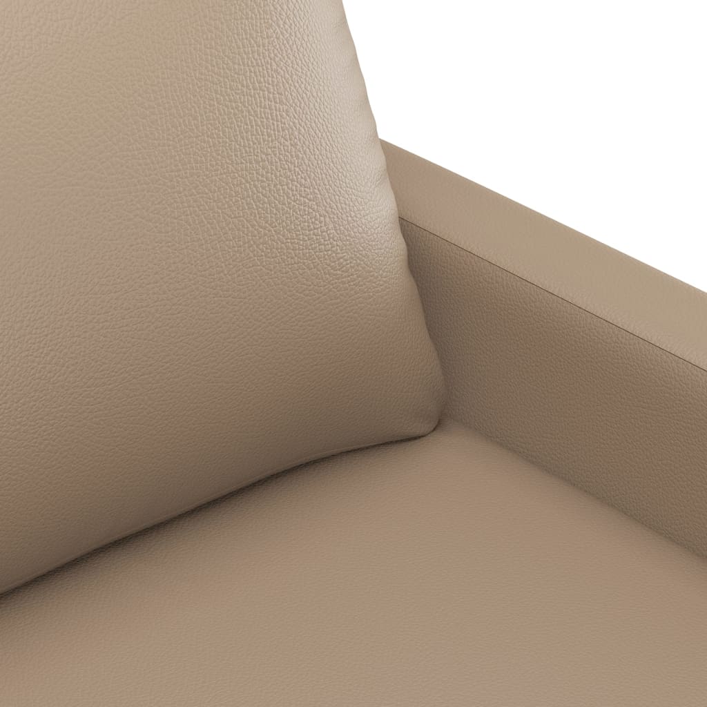 Dvosjed od tkanine cappuccina 140 cm od umjetne kože