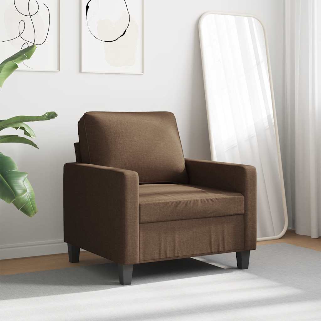 Fotelja smeđa 60 cm od tkanine