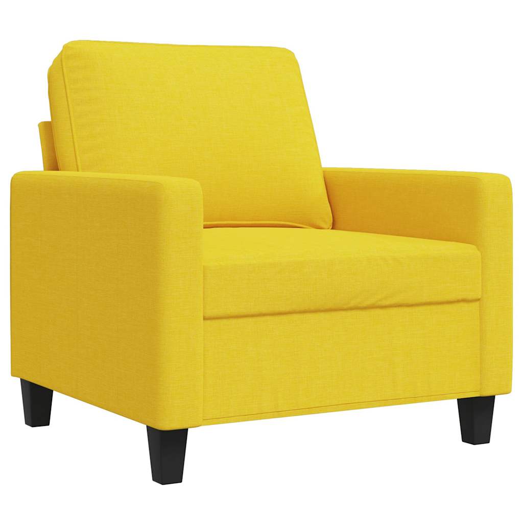 Fotelja Svjetložuta 60 cm od tkanine