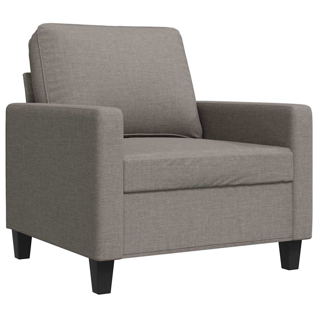 Fotelja smeđesiva 60 cm od tkanine