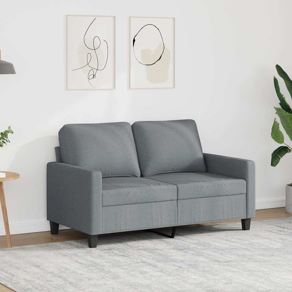 Dvosjed od tkanine svjetlosivi 120 cm