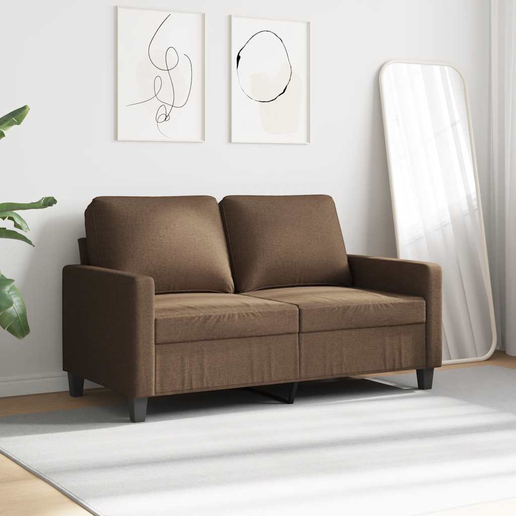 Dvosjed od tkanine smeđi 120 cm