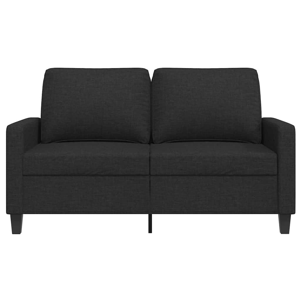 Dvosjed od tkanine crni 120 cm Crna