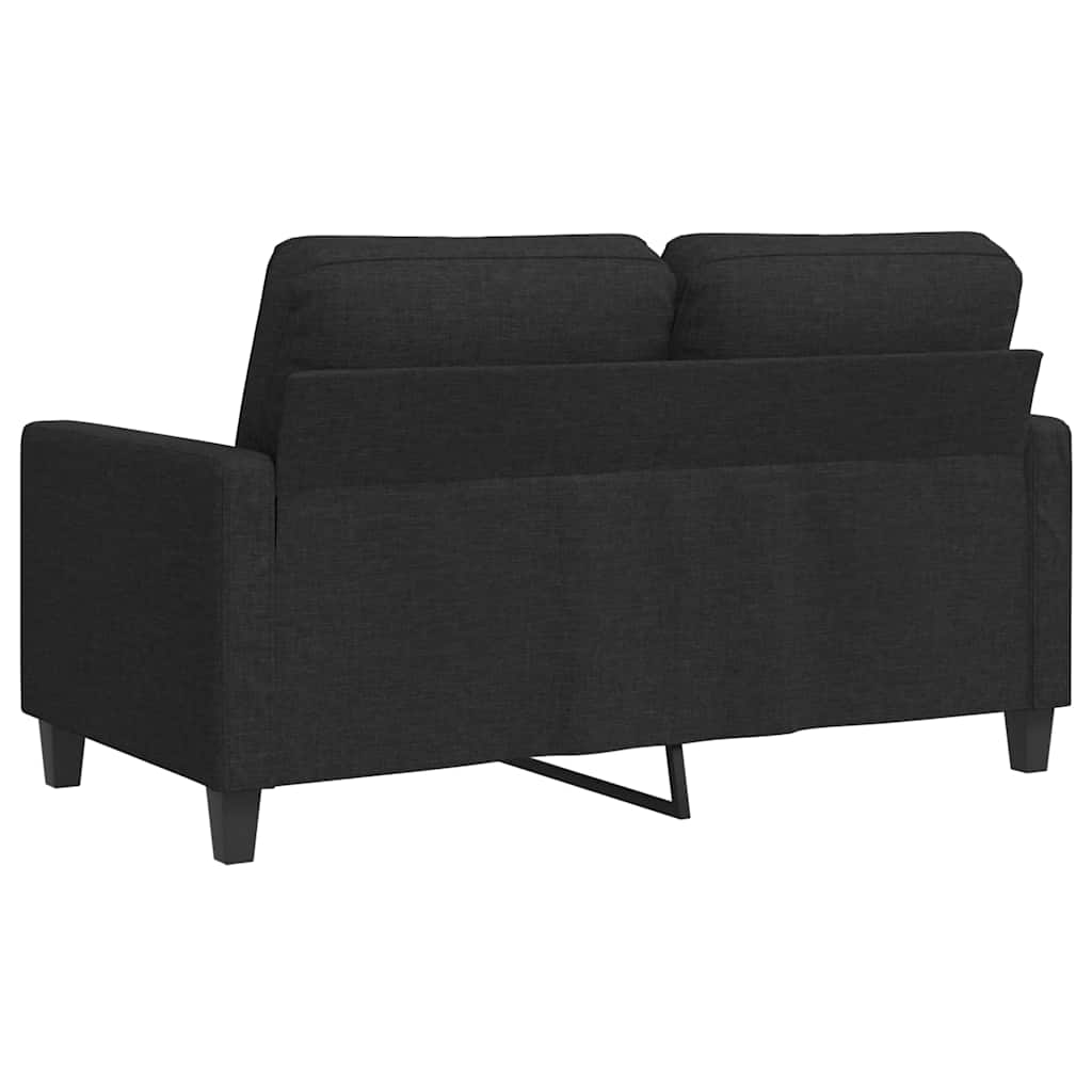 Dvosjed od tkanine crni 120 cm Crna