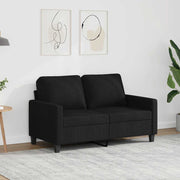 Dvosjed od tkanine crni 120 cm Crna