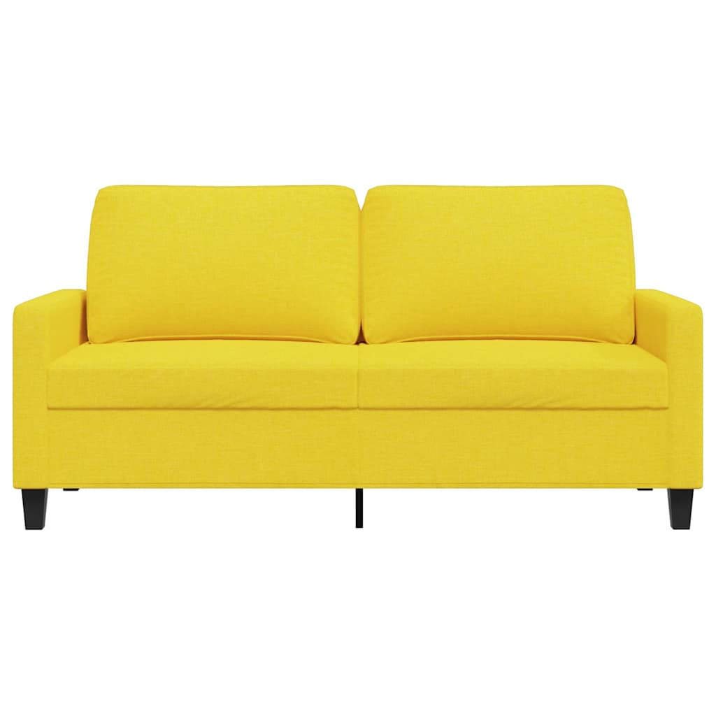 Dvosjed od tkanine svjetložuti 140 cm