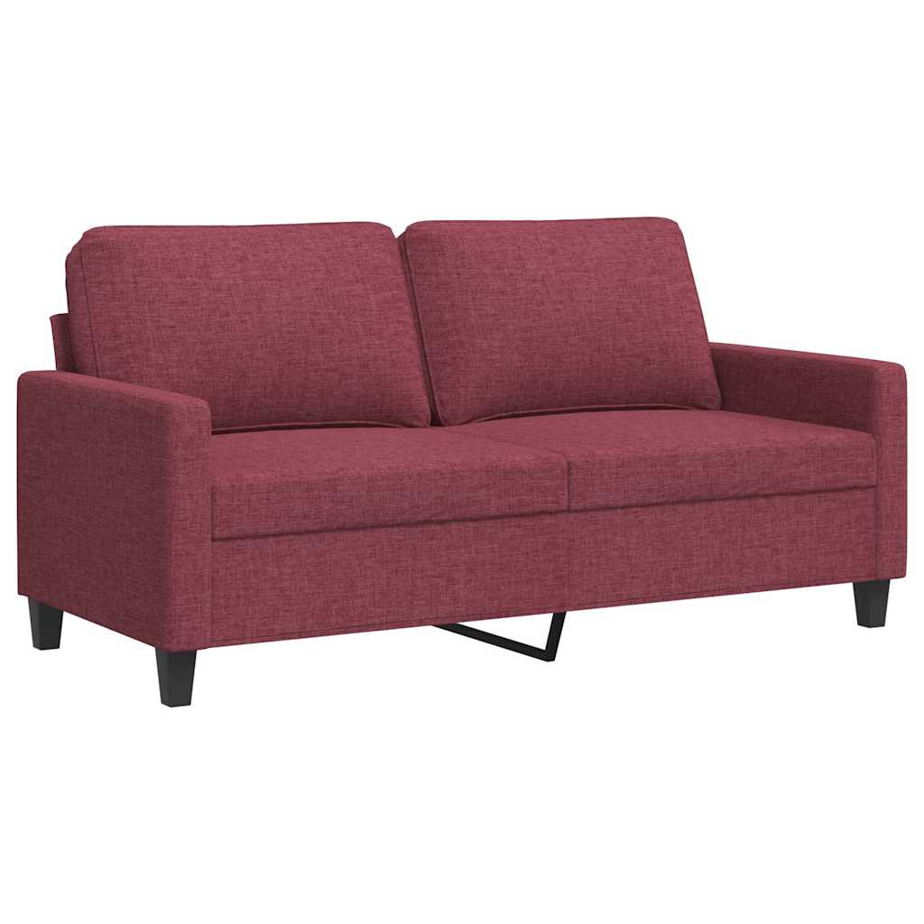 Dvosjed od tkanine crvena boja vina 140 cm