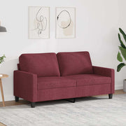 Dvosjed od tkanine crvena boja vina 140 cm