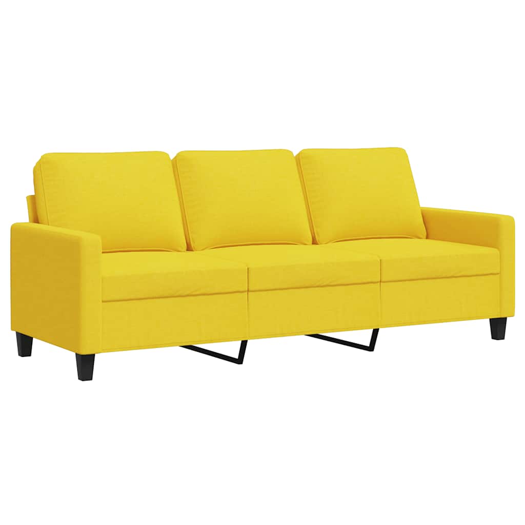 Trosjed od tkanine svjetložuti 180 cm