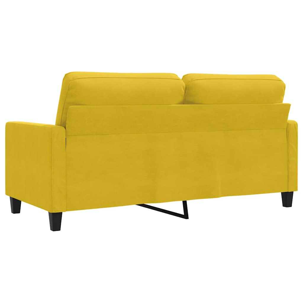 Dvosjed žuti 140 cm baršunasti