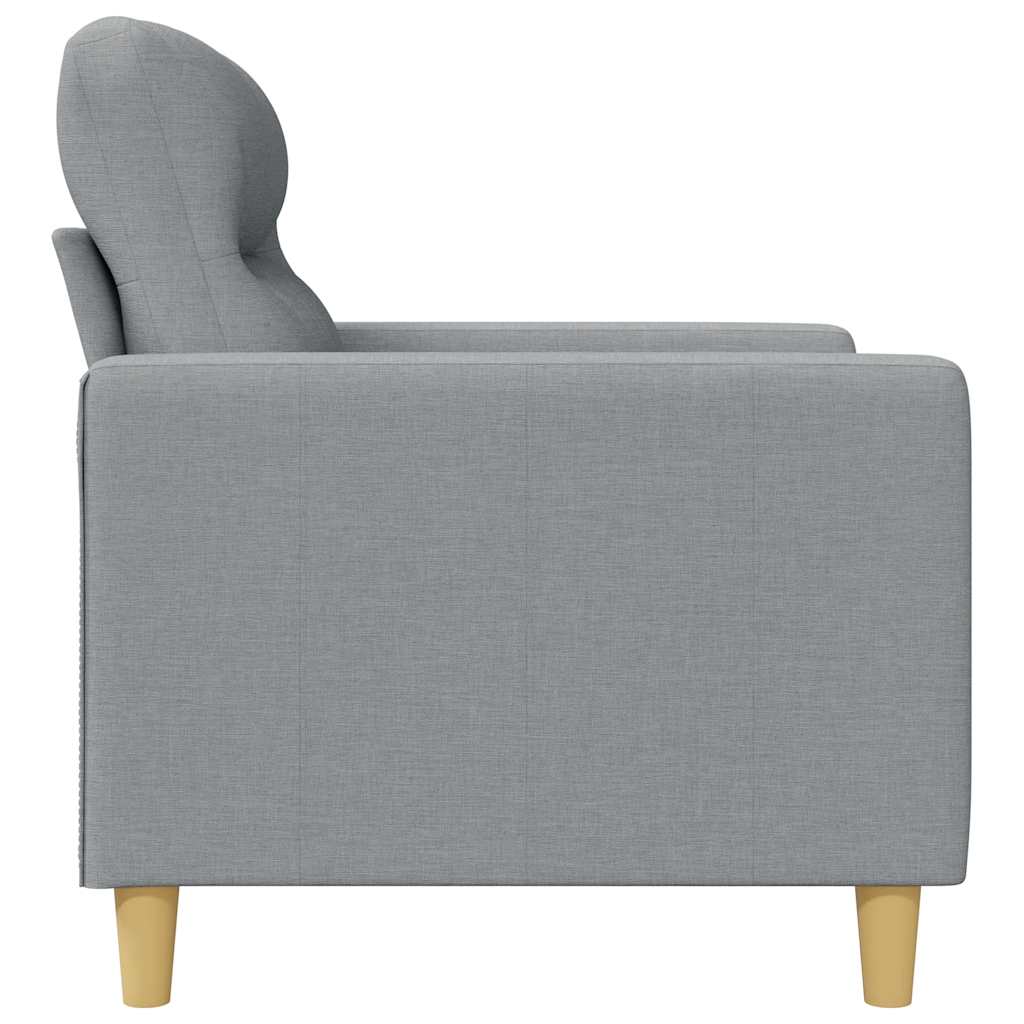Fotelja svjetlosiva 60 cm od tkanine