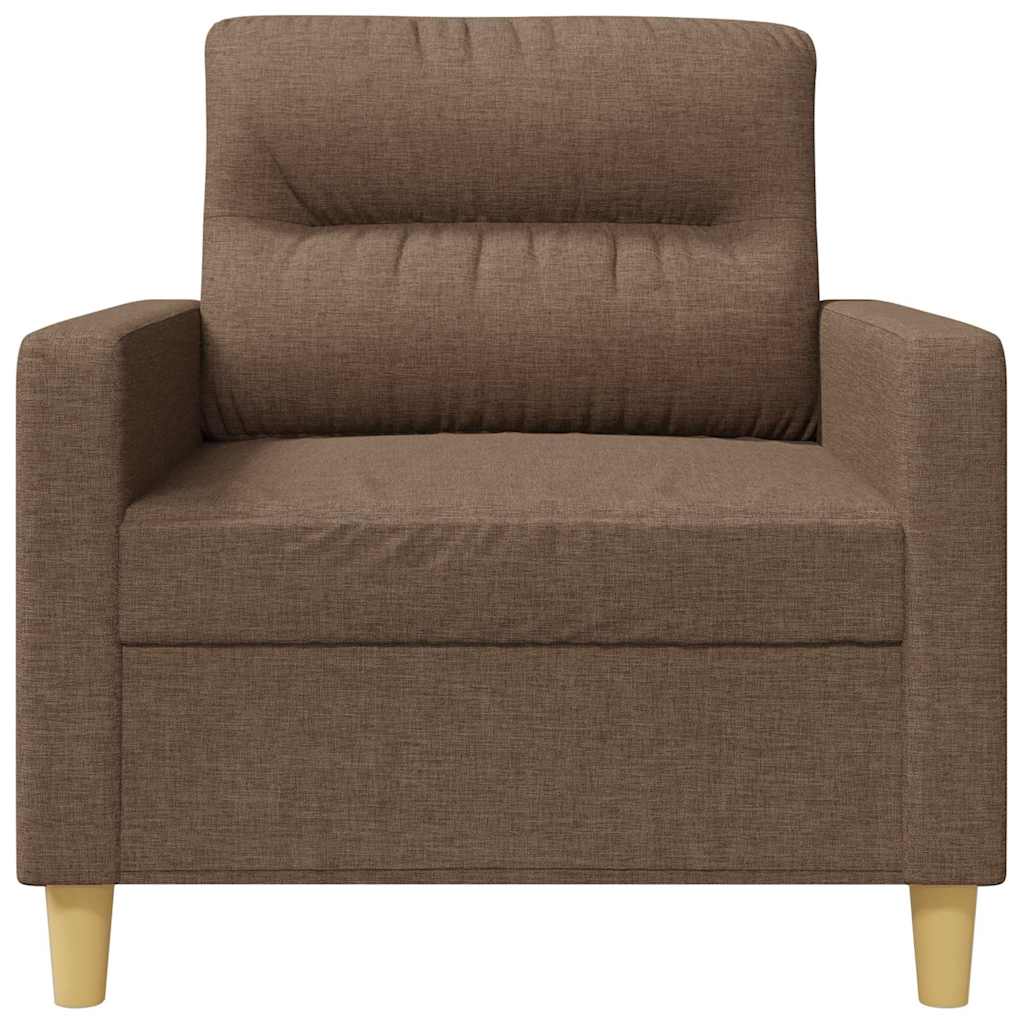 Fotelja smeđa 60 cm od tkanine